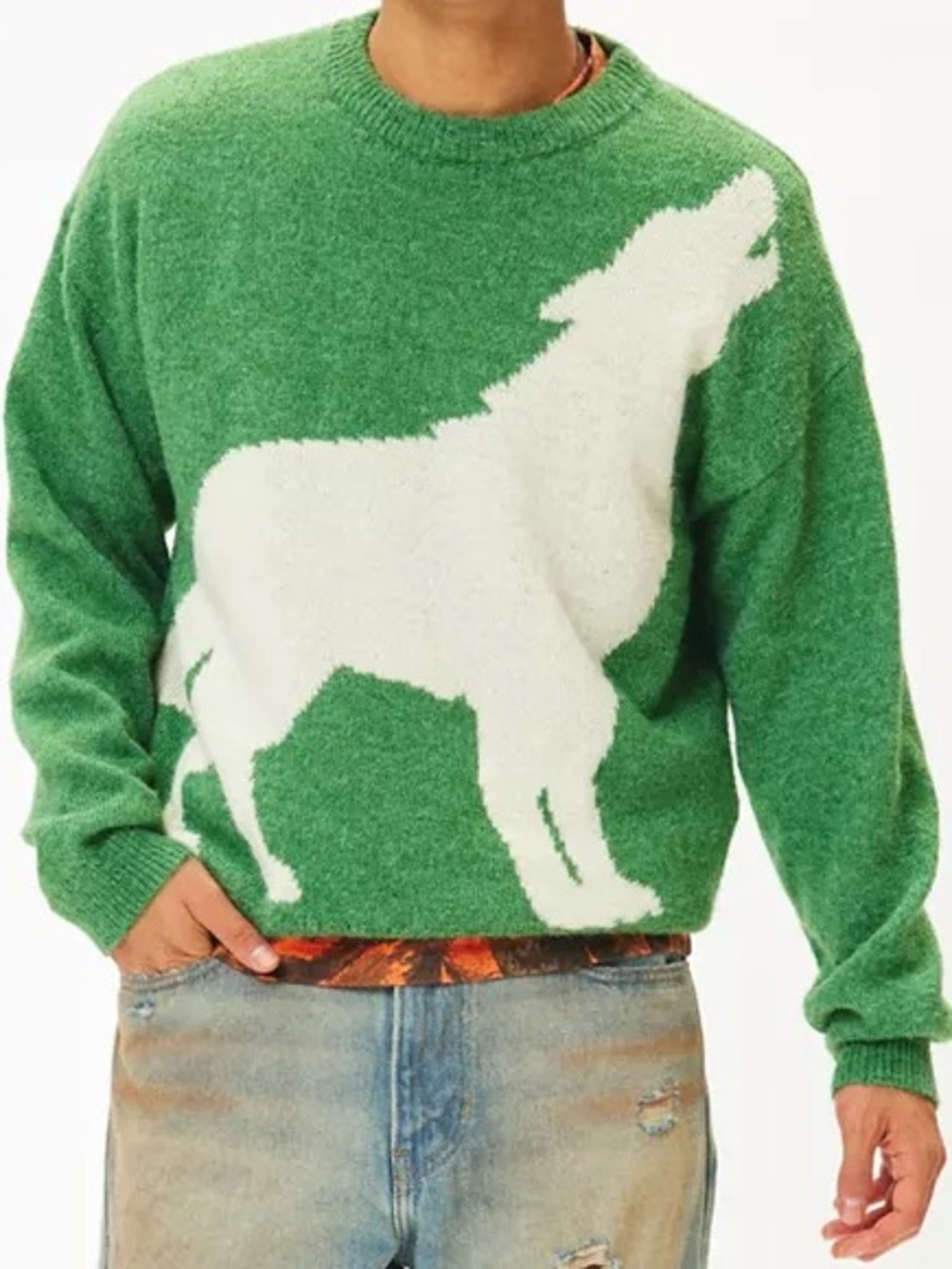 NWOT Urban Outfitters BDG BDG Saddler Graphic Crew Neck Sweater Size Medium